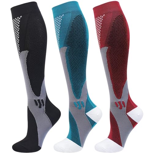HYRIXDIRECT Compression Socks for Men Women 20-30 mmHg Compression Socks for Sports Support Socks