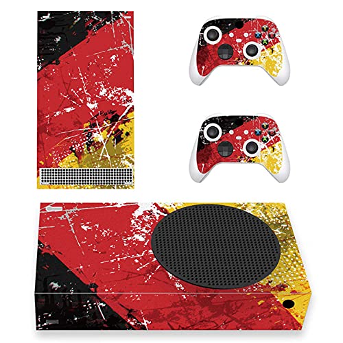 PlayVital Impression Germany Flag Custom Vinyl Skins for Xbox Core Wireless Controller, Wrap Decal Cover Stickers for Xbox Series S Console Controller