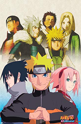 Trends International Naruto Shippuden - Key Art Wall Poster, 22.375' x 34', Unframed Version