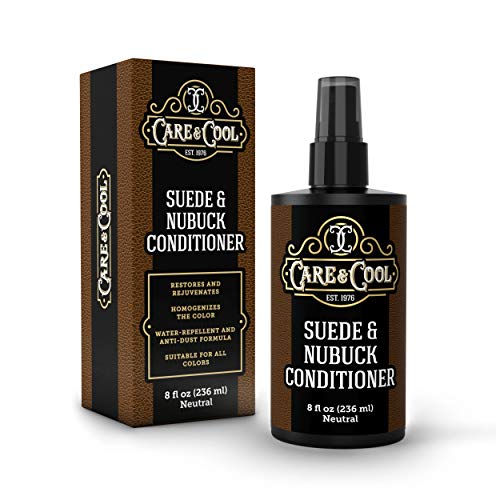 Care & Cool Suede and Nubuck Conditioner, Renovator, and Protector. Your Best Choice for Waterproofing and Rejuvenating The Delicate Structure Against The Elements and Abrasive Impurities (8 Fl Oz)