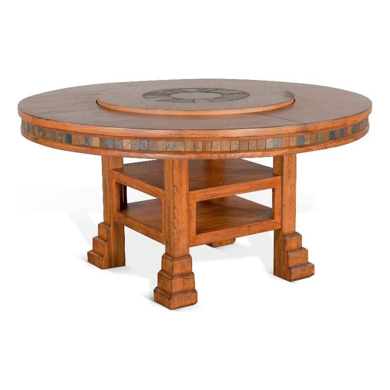 Sunny Designs Sedona 60' Round Dining Table with Lazy Susan