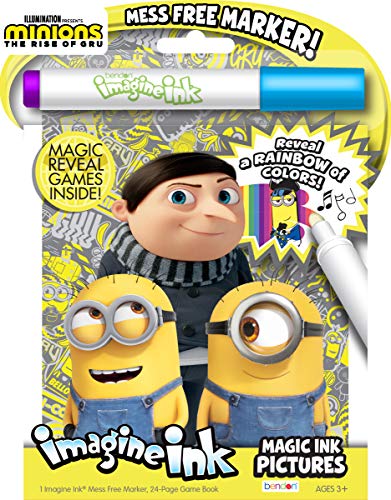 Despicable Me Minions Rise of Gru 24-Page Imagine Ink with Mess Free Marker 47649