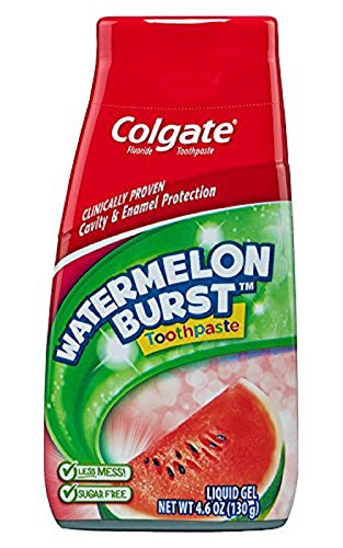 Colgate Kids 2 In 1 Toothpaste & Mouthwash, Watermelon Flavor, 4.6 oz (130 g)