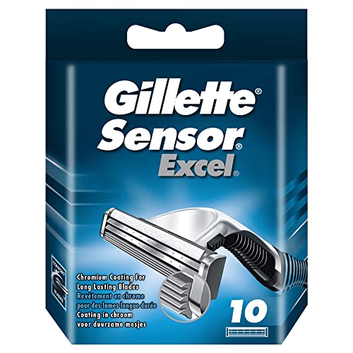 Gillette Sensor Excel Razor Blades for Men Pack of 10 Blades