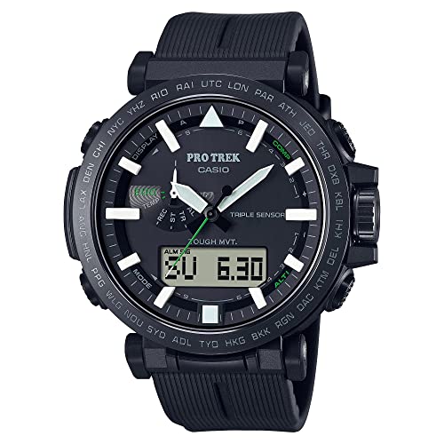 Casio Analog PRW-6621Y-1ER, Black/White, 51.6 MM, Strip