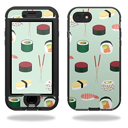 MightySkins Skin Compatible with LifeProof NÜÜD iPhone SE (2020) / 7/8 - Sushi | Protective, Durable, and Unique Vinyl Decal wrap Cover | Easy to Apply, Remove, and Change Styles | Made in The USA