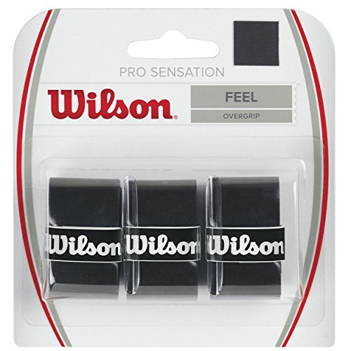 WILSON Sensation Pro Tennis Racquet Over Grip, Black