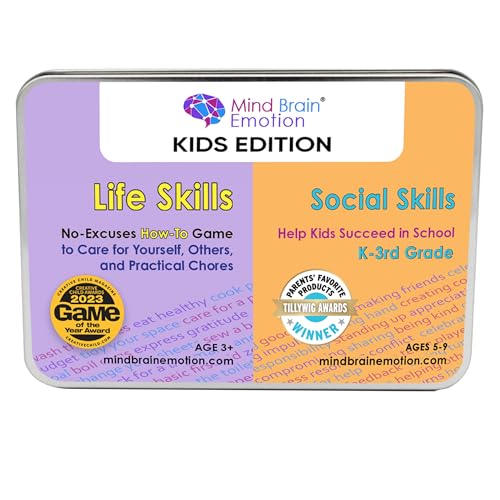 Mind Brain Emotion Essential Human Skills for Kids Edition: Learn Life Skills and Social Skills (Ages 3-9) for Boys and Girls to Build Independence, Confidence, and Growth Mindset