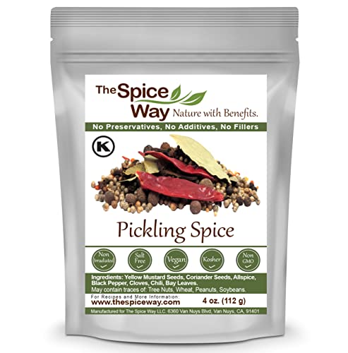 The Spice Way Pickling Spice - (4 oz) seasoning made from spices for pickles, canning, corned beef and even pastrami