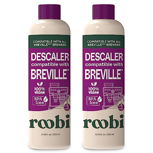 Breville Compatible Descaling Solution. Specially Formulated to Clean & Descale your Breville Machine. 2 Uses per Bottle, 2 Pack. Eco-Friendly Carbon Neutral Maintenance Kit.
