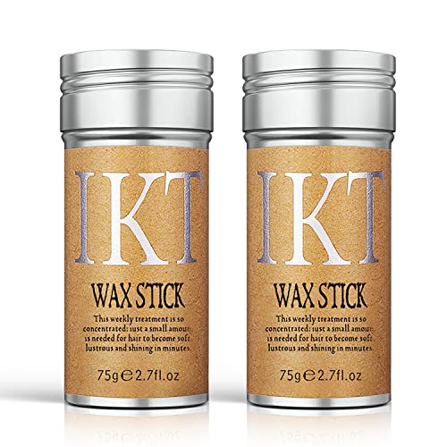 Hair Wax Stick, 2 Pack Wax Stick for Hair, Slick Stick for Hair Non-greasy Styling Hair Pomade Stick, Strong Hold Makes Hair Look Neat and Tidy, Scent