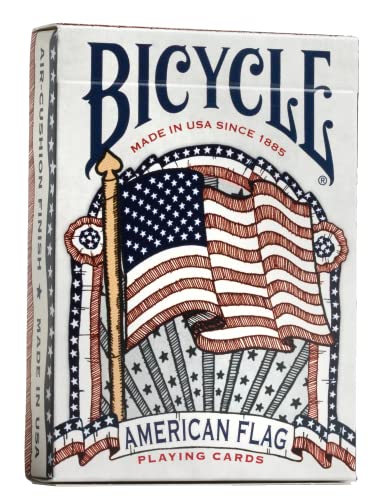 Bicycle American Flag Poker Size Standard Index Playing Cards - 1036202,10 years old and up