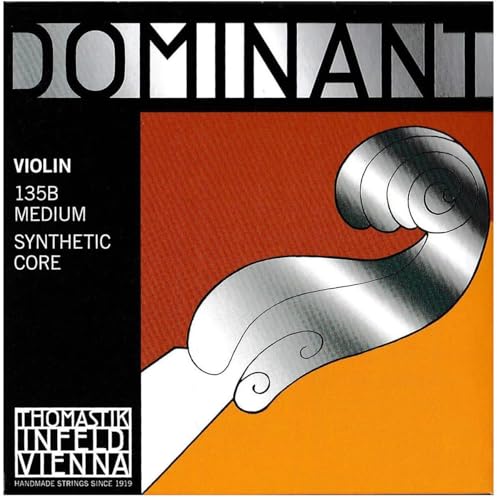 Thomastik Dominant 4/4 Violin String Set - Medium Gauge - Steel Ball-End E