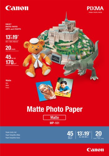 Canon 7981A011 Photo Paper Matte, 13 x 19 Inches, 20 Sheets