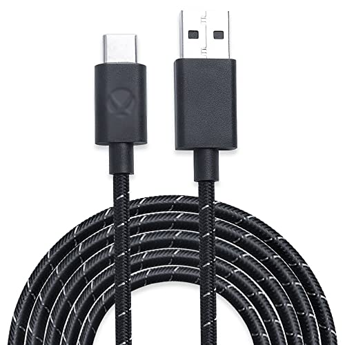 HUYUN 2.7 Meter 9FT Durable Braided USB-C Type-C USB Charging Cable Line Wire Cord Compatible for Xbox one Elite Series 2 Controller Switch Pro PS5 Controller Cord