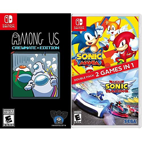 Among Us: Crewmate Edition + Sonic Mania/Team Sonic Racing Double Pack Bundle - Nintendo Switch
