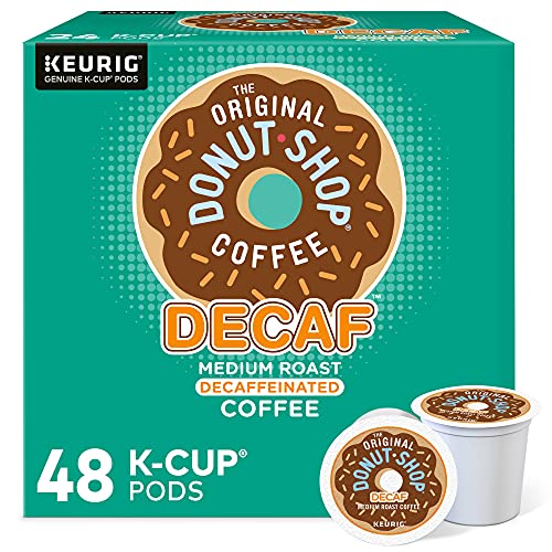 The Original Donut Shop Decaf Keurig Single-Serve K-Cup Pods, Medium Roast Coffee, 48 Count