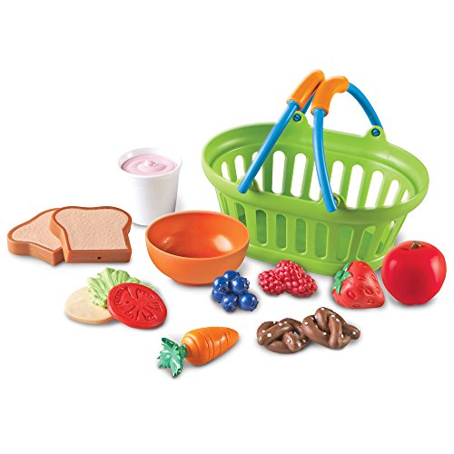 Learning Resources New Sprouts Healthy Lunch Toddler - 15 Pieces, Ages 18+ months Toddler Learning Toys, Pretend Play Food Set, Outdoor Toys, Pretend Picnic, Play Lunch Food