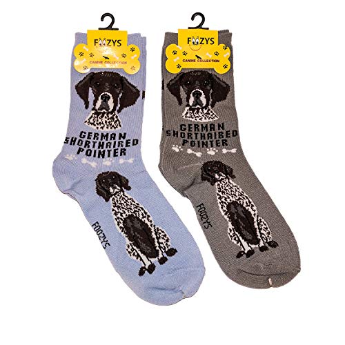 Foozys Unisex Crew Socks | Canine/Dog Collection | German Shorthaired Pointer