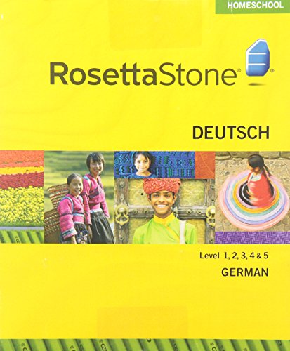 Rosetta Stone Homeschool GermanLevel 1-5 Set including Audio Companion