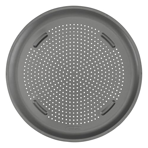 GoodCook AirPerfect Nonstick 16” Pizza Pan – Pizza Tray for Oven, Perforated Round Pizza Pan, Carbon Steel Baking Pan, Homemade, Frozen & Leftover Slices