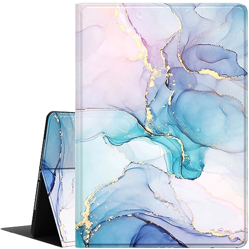 iPad 9th/8th/7th Generation Case, Feams PU Leather iPad 10.2 Case 2021 2020 2019 Flip Stand Cover with Auto Wake/Sleep for iPad 9th/8th/7th Gen 10.2 Inch 2021 2020 2019 Tablet, Watercolor Marble