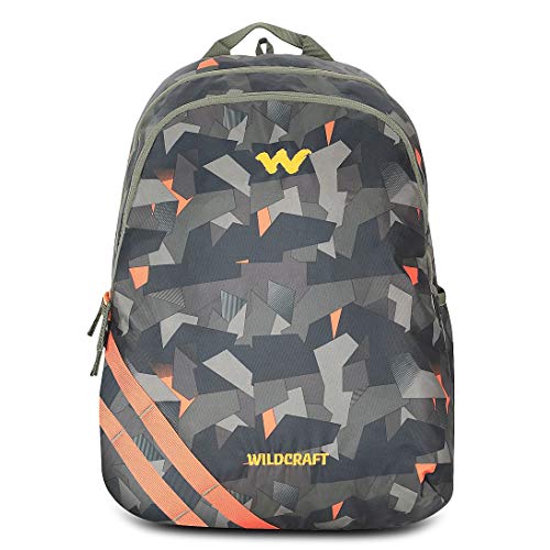 Wildcraft WC 1 Broken Camo Backpack Orange (11909), Orange, Backpacks