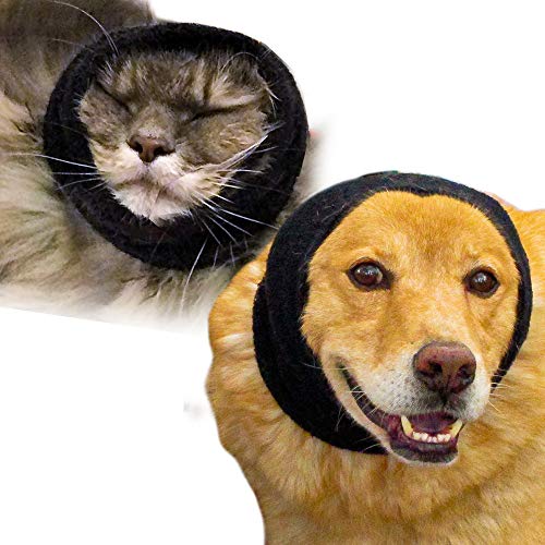 Happy Hoodie The Original Calming Band for Dogs & Cats - 2 Pack (1 Small, 1 Large) - for Anxiety Relief & Calming Dogs – Noise Canceling for Dogs - The Force Drying & Grooming Miracle Tool Since 2008