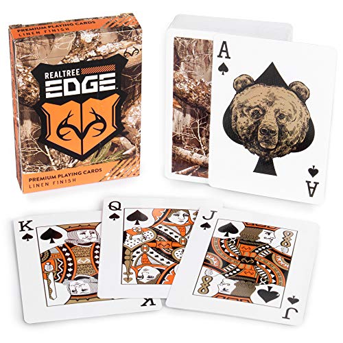 Brybelly Realtree Camouflage Playing Card Deck|Premium Woodland Standard Poker Size Camo Playing Cards|Woodland
