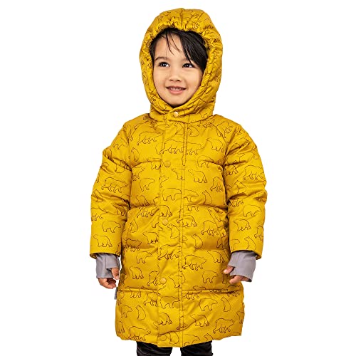 JAN & JUL Puffy Snow Coat for Baby Toddler with Fleece Lining (Winter Bear, Size: 1T)