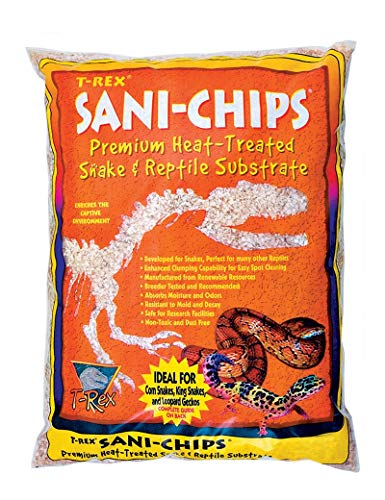 T-Rex Reptile Terrarium Substrate - Sani-Chips Aspen 10 qt Bag