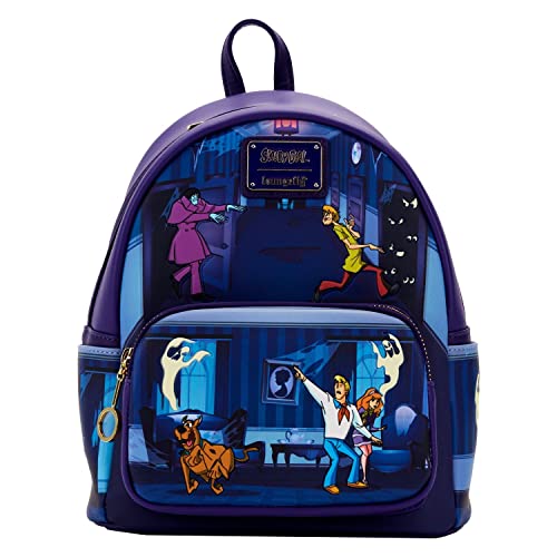 Loungefly Scooby Doo Monster Chase Mini Backpack Dark BlueMulti
