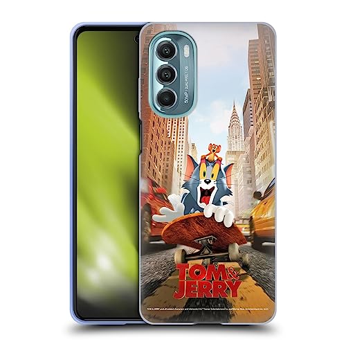 Head Case Designs Officially Licensed Tom and Jerry Movie (2021) Best of Enemies Graphics Soft Gel Case Compatible with Motorola Moto G Stylus 5G (2022)