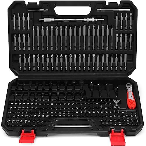 232-Piece Ultimate Screwdriver Bit Set - Security Bit Set, Screw Driver Bit Set, Magnetic Bit Set, Nut Driver, Ratchet Wrench, Bit H