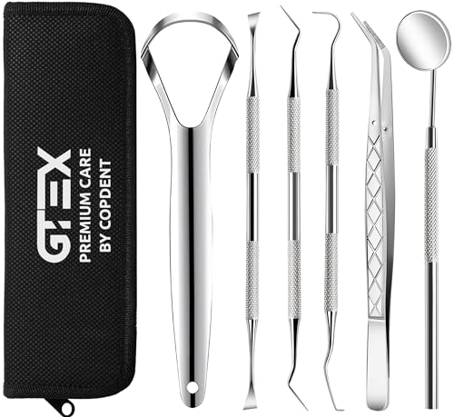 Dental Tools, Dental Pick, Plaque Remover for Teeth Cleaning Tools, Dental Picks for Teeth Cleaning Kit, Tooth Cleaner, Tartar Remover for Teeth - Dentist Kit