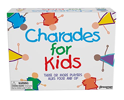 Pressman Charades for Kids - The 'No Reading Required' Family Game, 5'