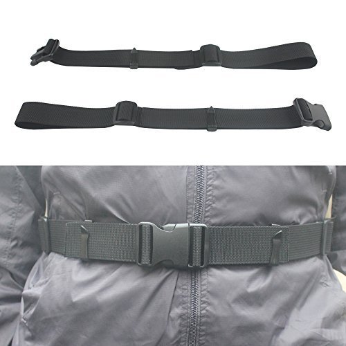 YYST One Backpack Waist Belt Backpack Waist Strap Universal Fit with Buckle - Black