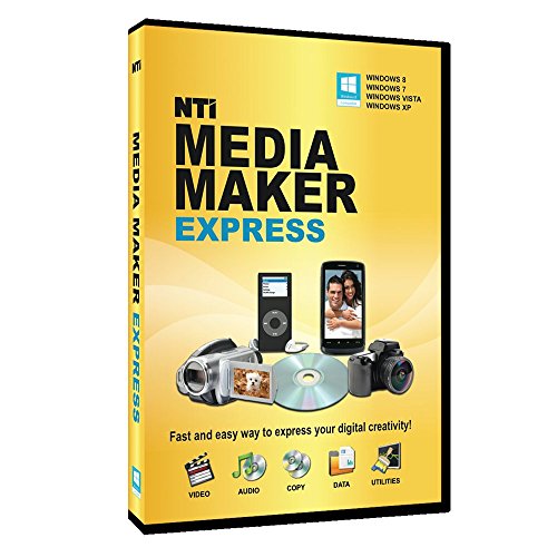 NTI Media Maker Express | Top-rated Burning Software | CD Maker | CD Copy | Multiple-CD Copy | Permanent License (Not 1-Year Subscription)