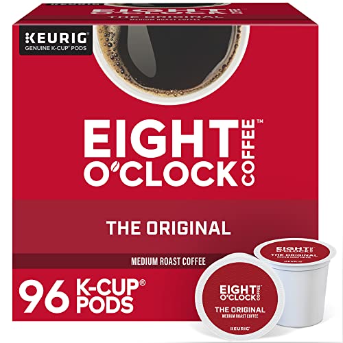 Eight O'Clock Coffee The Original Keurig Single-Serve K-Cup Pods, Medium Roast Coffee, 96 Count (4 Packs of 24)