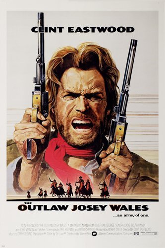 CLINT EASTWOOD the OUTLAW JOSEY WALES movie poster 24X36 classic WESTERN