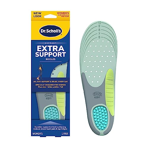 Dr. Scholl's Extra Support Insoles for Women, Size 6-11, 1 Pair, Trim to Fit Inserts