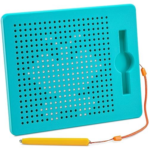 AYNAT FUN Magnetic Drawing Board for Kids & Toddlers with Beads and Magnet Stylus Pen - Magnetic Tablet Toy for Airplane & Car Ride Activities for Kids