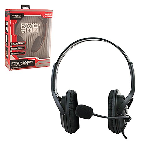 KMD PS3/PS4 Live Pro Gamer Headset with Mic - Black - LARGE (KMD)