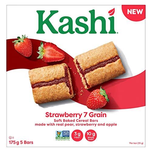 Kashi Strawberry 7 Grain Soft Baked Cereal Bars, 5x35g, 175g/6.2 oz., Imported from Canada