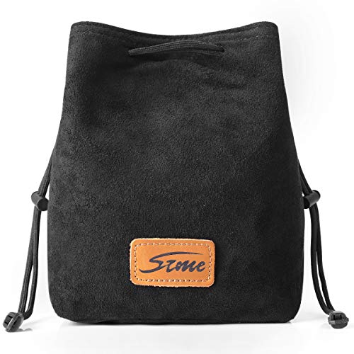 S-ZONE Soft Camera Bag DSLR Insert Handbag Drawstring Lens Case Compatible with Canon Nikon Sony