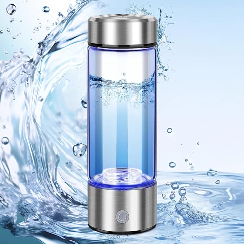 Hydrogen Water Bottle 2024, Hydrogen Water Bottle Generator Echo Go Water Ionizer, Portable Ion Hydrogenated Water Machine Glass Cup, Improve Water in 3 Min for Home, Office, Travel, Daily Drinking