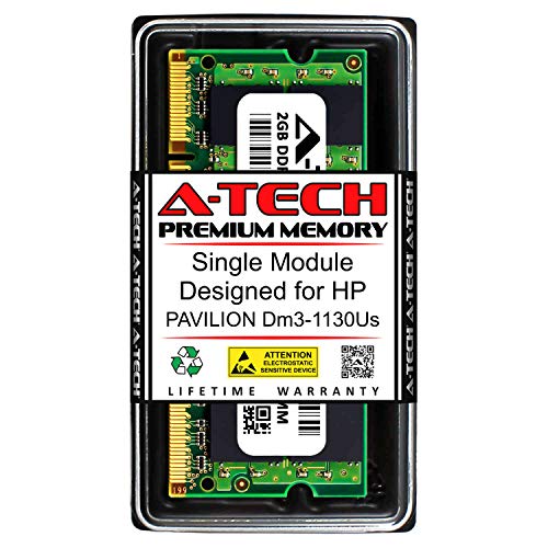 A-Tech 2GB RAM for HP Pavilion DM3-1130US | DDR2 667MHz SODIMM PC2-5300 200-Pin Non-ECC Memory Upgrade Module