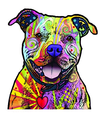 Enjoy It Dean Russo Pit Bull Car Stickers, Outdoor Rated Vinyl Sticker Decal for Windows, Bumpers, Laptops or Crafts