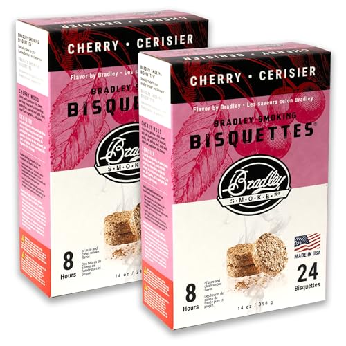 Bradley Smokers 106690 Cherry Bisquettes Smoker, 24-Pack (2 Pack)
