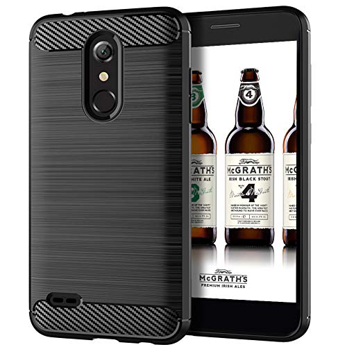 EGALO for LG K30 Case,LG Phoenix Plus Case Slim Thin,LG K10 2018 Phone Case,LG Premier Pro Case,LG Harmony 2 Case,Flexible TPU Silicone Shockproof Anti-Scratch Protective Cases Cover for LG K30,Black